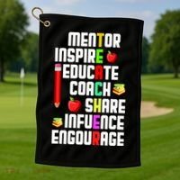 Teachers Day Sayings Golf Towel thumb 1
