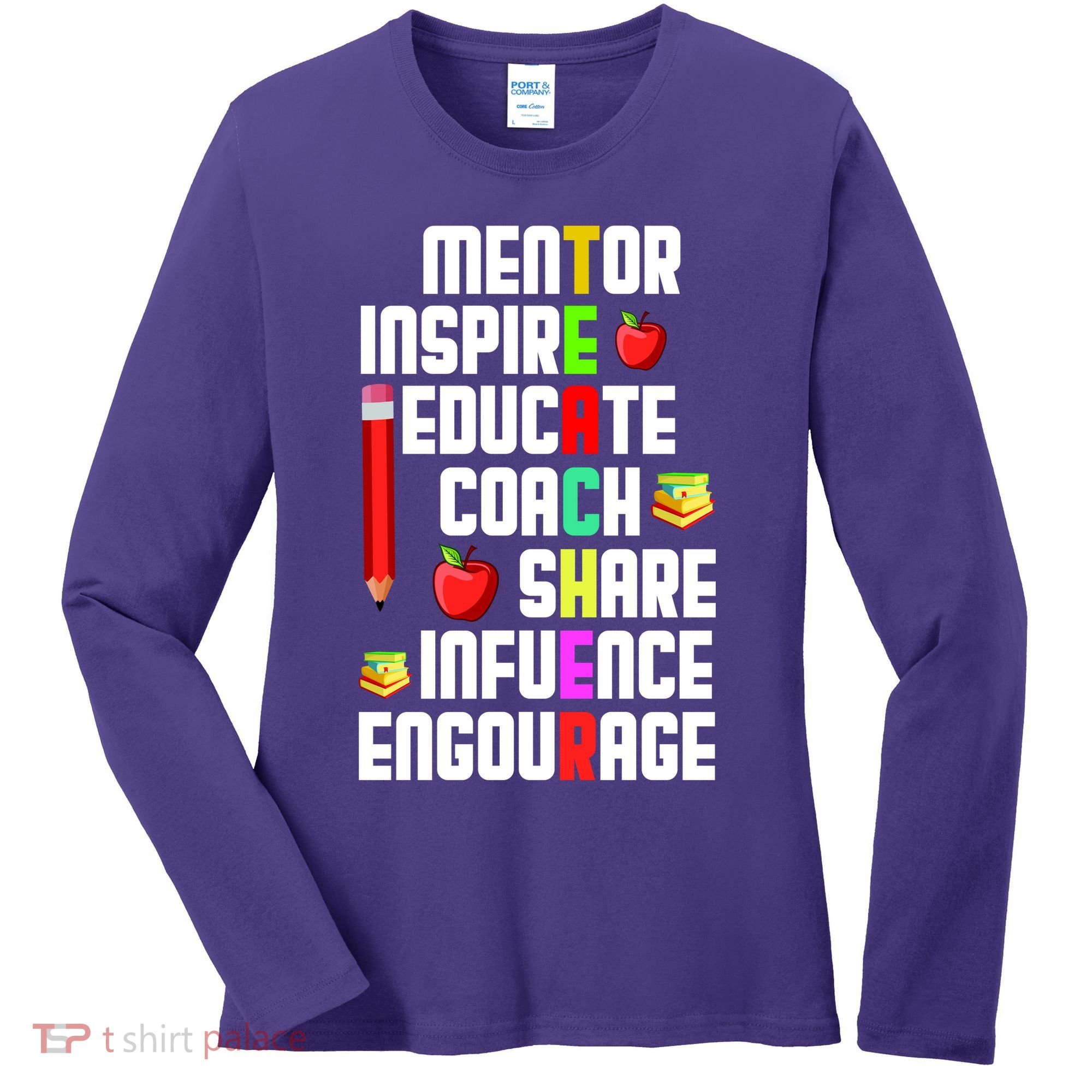 Teachers Day Sayings Women's Long Sleeve Shirt