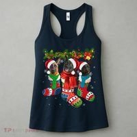 Three Dutch Shepherds In Christmas Socks Women's Tank Top thumb 3