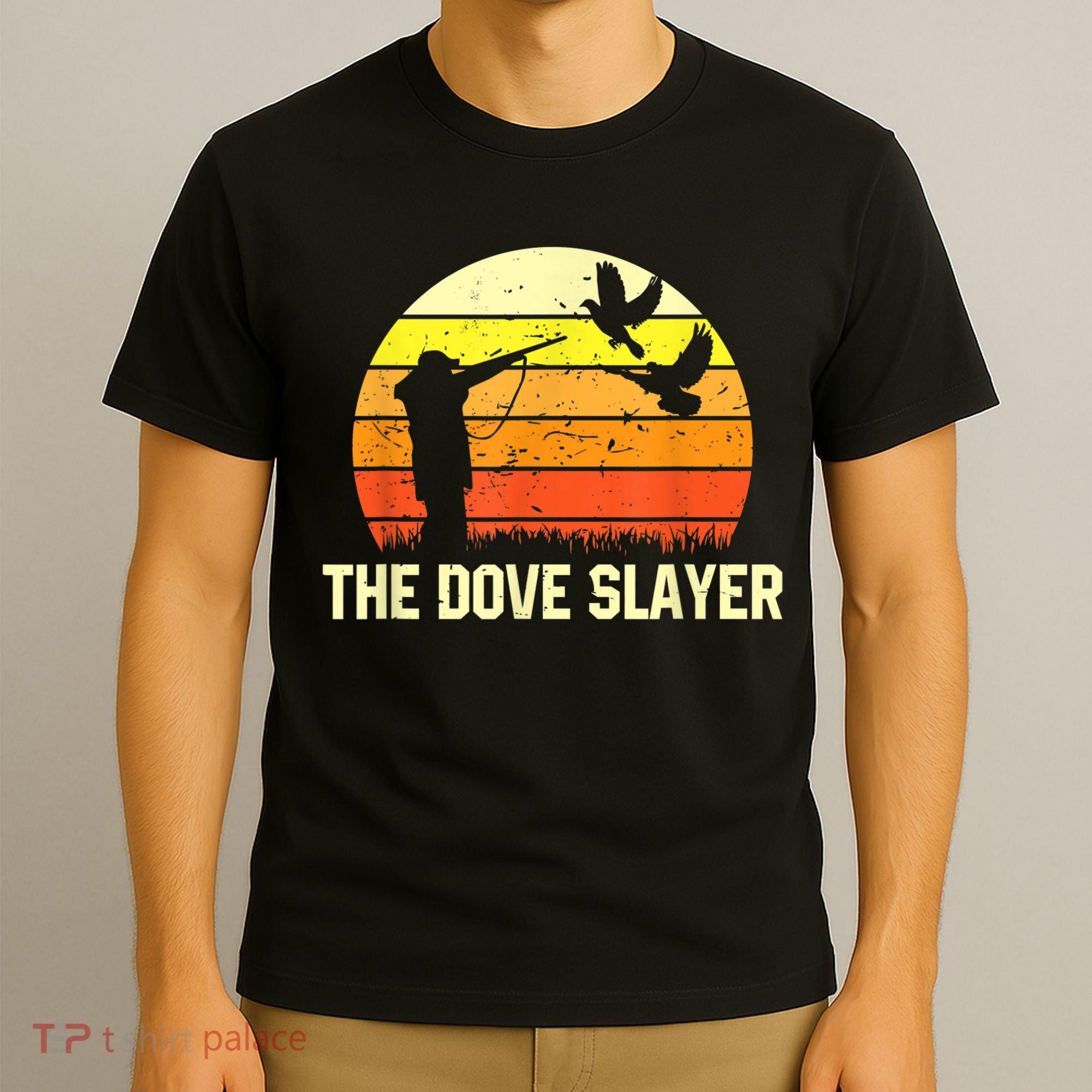 The Dove Slayer Vintage Retro Dove Hunting T-Shirt