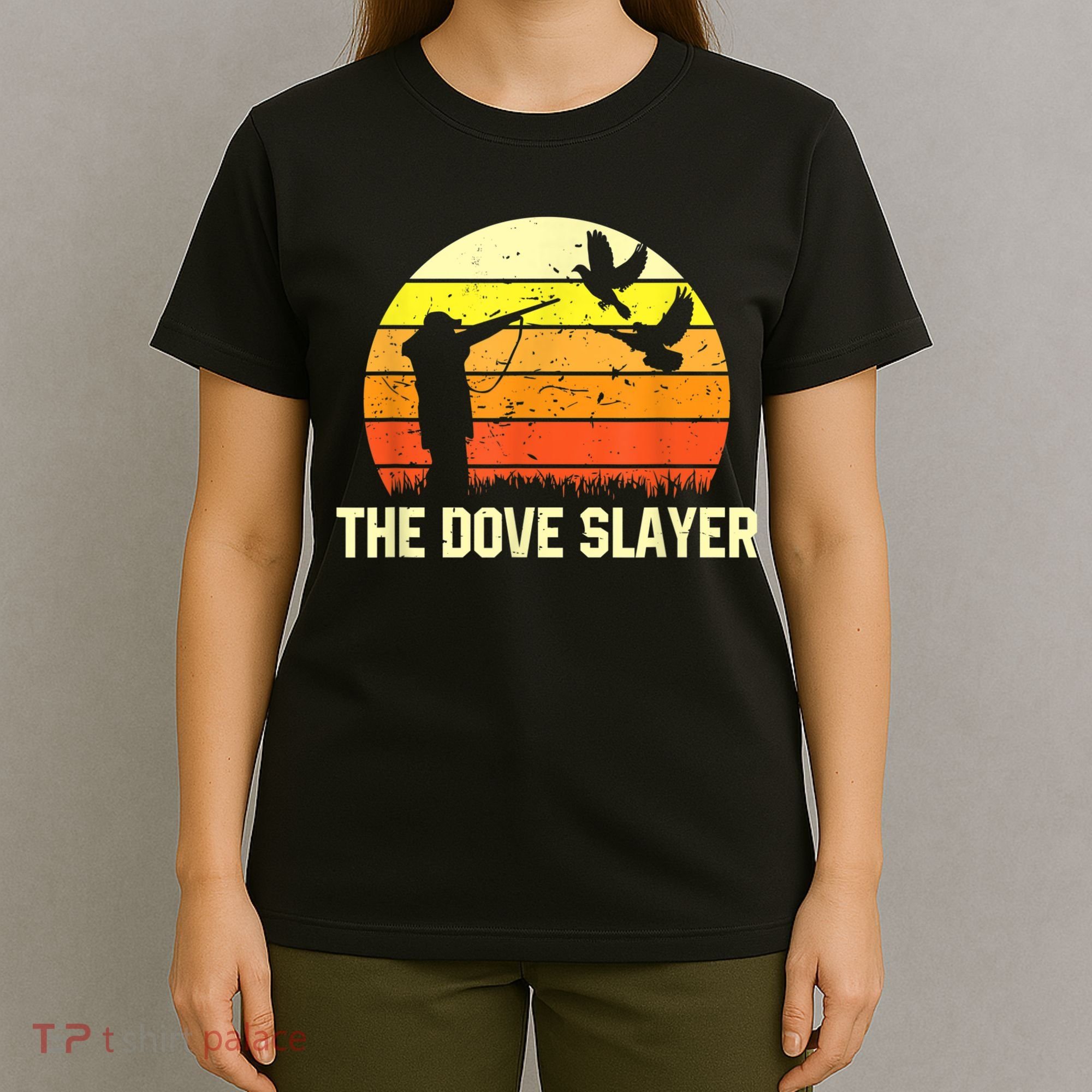 The Dove Slayer Vintage Retro Dove Hunting T-Shirt