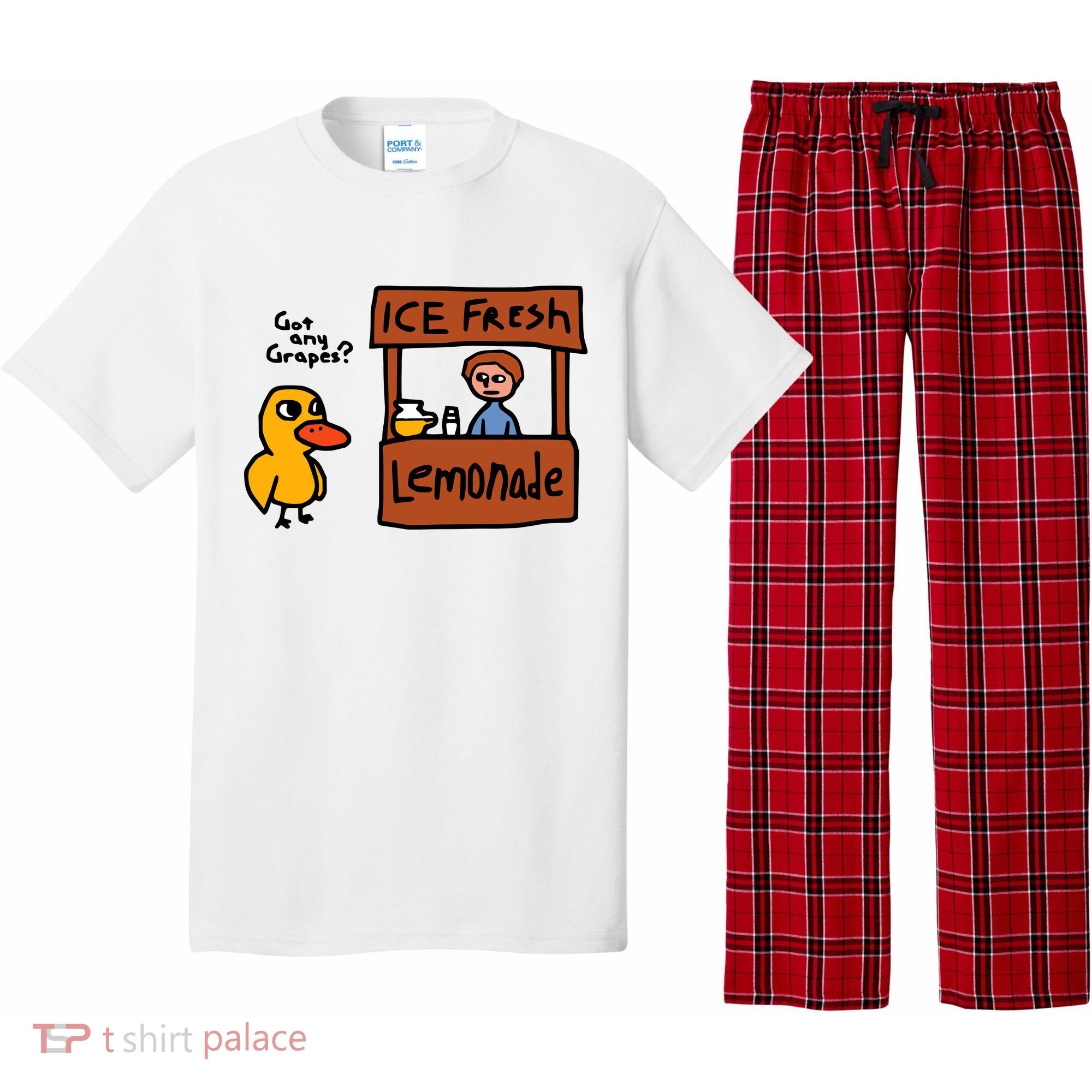 The Duck Song Got Any Grapes Funny Meme Pajama Set