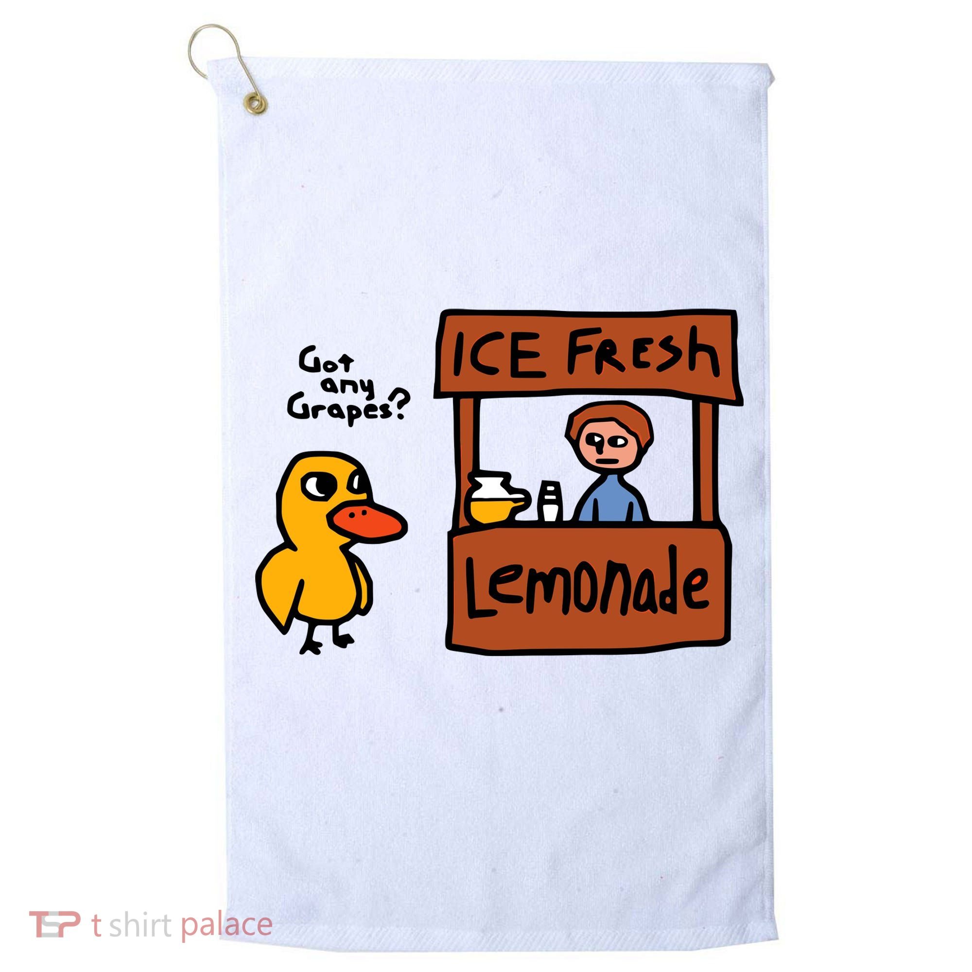 The Duck Song Got Any Grapes Funny Meme Golf Towel
