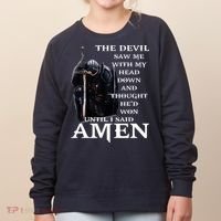 The Devil Saw Me With My Head Down And Thought Hed Won Women's Sweatshirt thumb 0