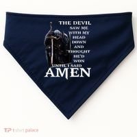 The Devil Saw Me With My Head Down And Thought Hed Won USA-Made Doggie Bandana thumb 0
