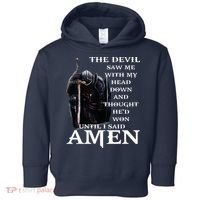 The Devil Saw Me With My Head Down And Thought Hed Won Toddler Hoodie thumb 0