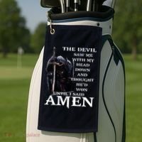 The Devil Saw Me With My Head Down And Thought Hed Won Golf Towel thumb 2
