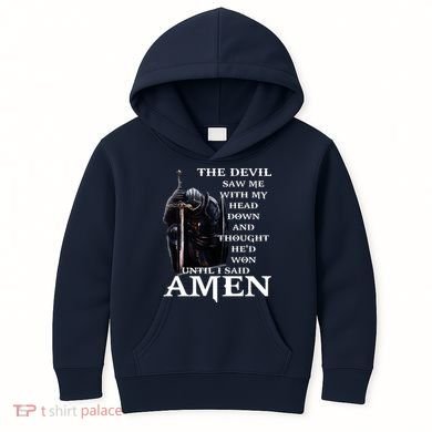 The Devil Saw Me With My Head Down And Thought Hed Won Kids Hoodie