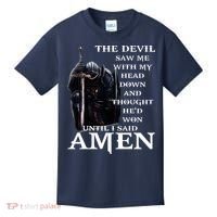 The Devil Saw Me With My Head Down And Thought Hed Won Kids T-Shirt thumb 0