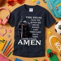 The Devil Saw Me With My Head Down And Thought Hed Won Kids T-Shirt thumb 3