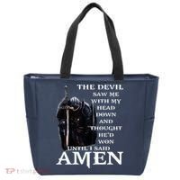 The Devil Saw Me With My Head Down And Thought Hed Won Tote Bag thumb 0