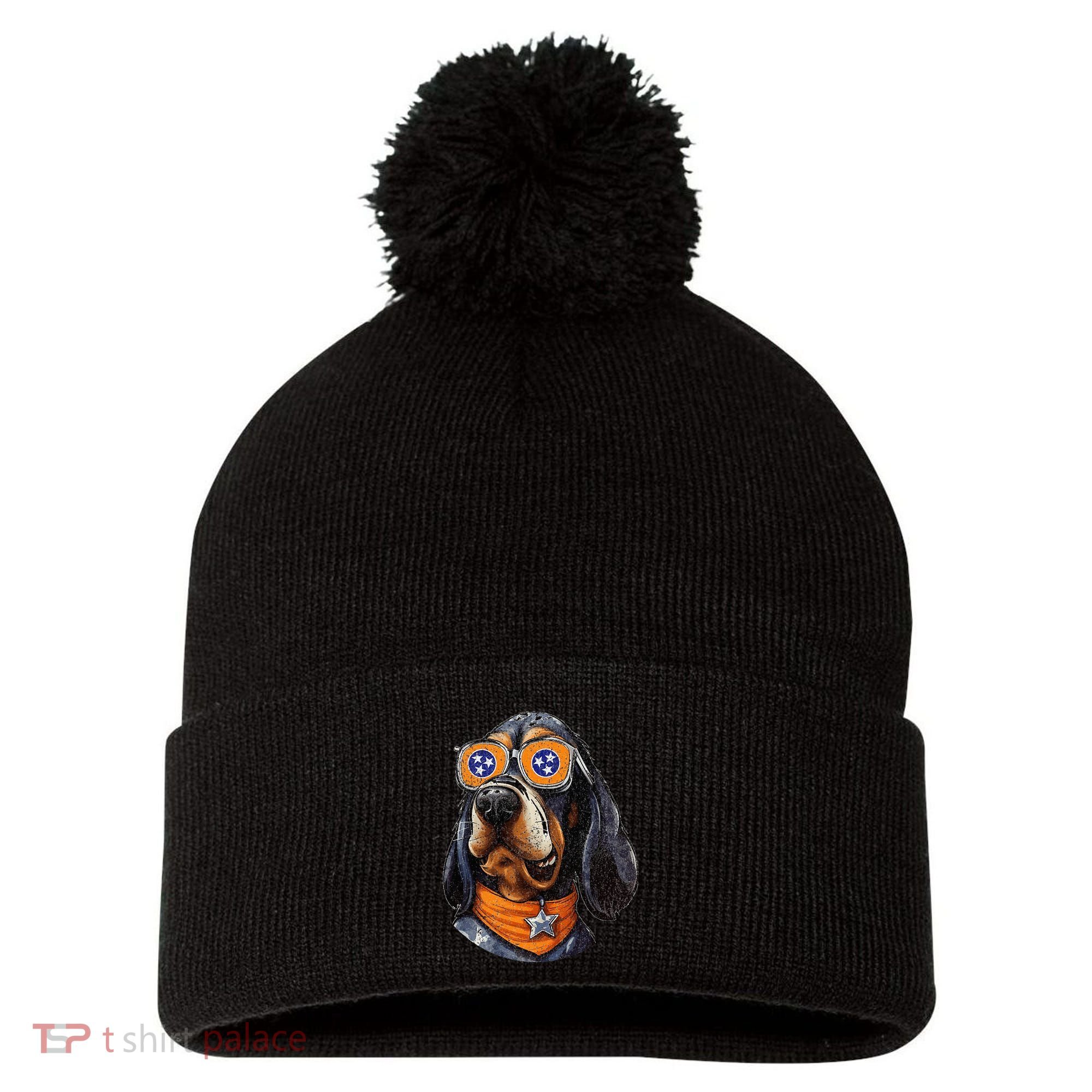 Tennessee Dog Sport Lovers Tennessee Coonhound Fan Pom Pom 12in Knit Beanie