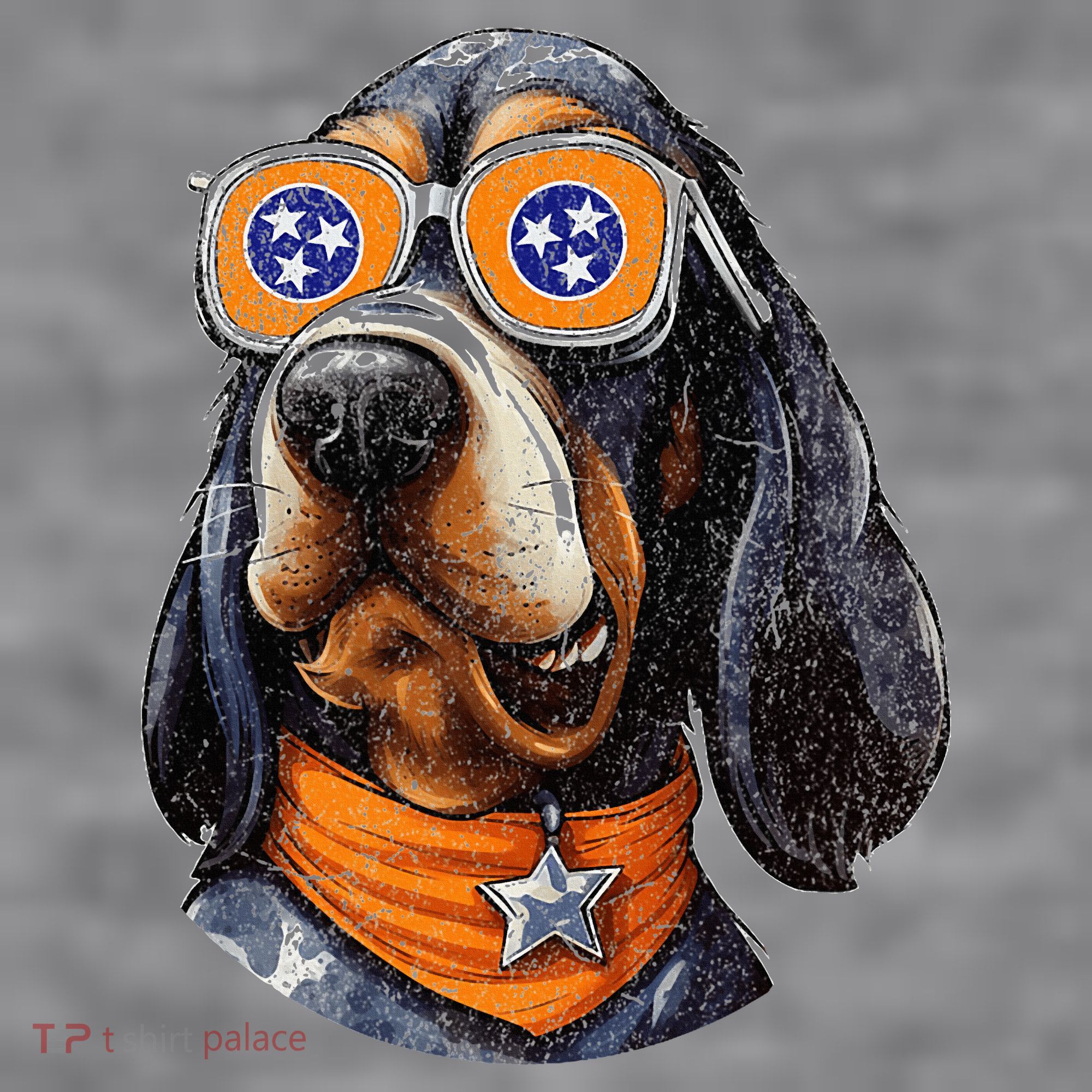 Tennessee Dog Sport Lovers Tennessee Coonhound Fan Women's Racerback Cropped Tank