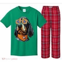 Tennessee Dog Sport Lovers Tennessee Coonhound Fan Kids Plaid Pajama Set thumb 0