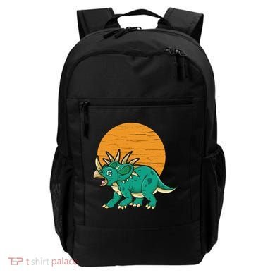 Triceratops Dinosaur Sunset Backpack