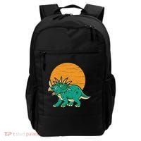 Triceratops Dinosaur Sunset Backpack thumb 0