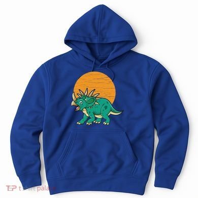 Triceratops Dinosaur Sunset Hoodie