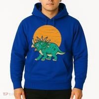 Triceratops Dinosaur Sunset Hoodie thumb 2