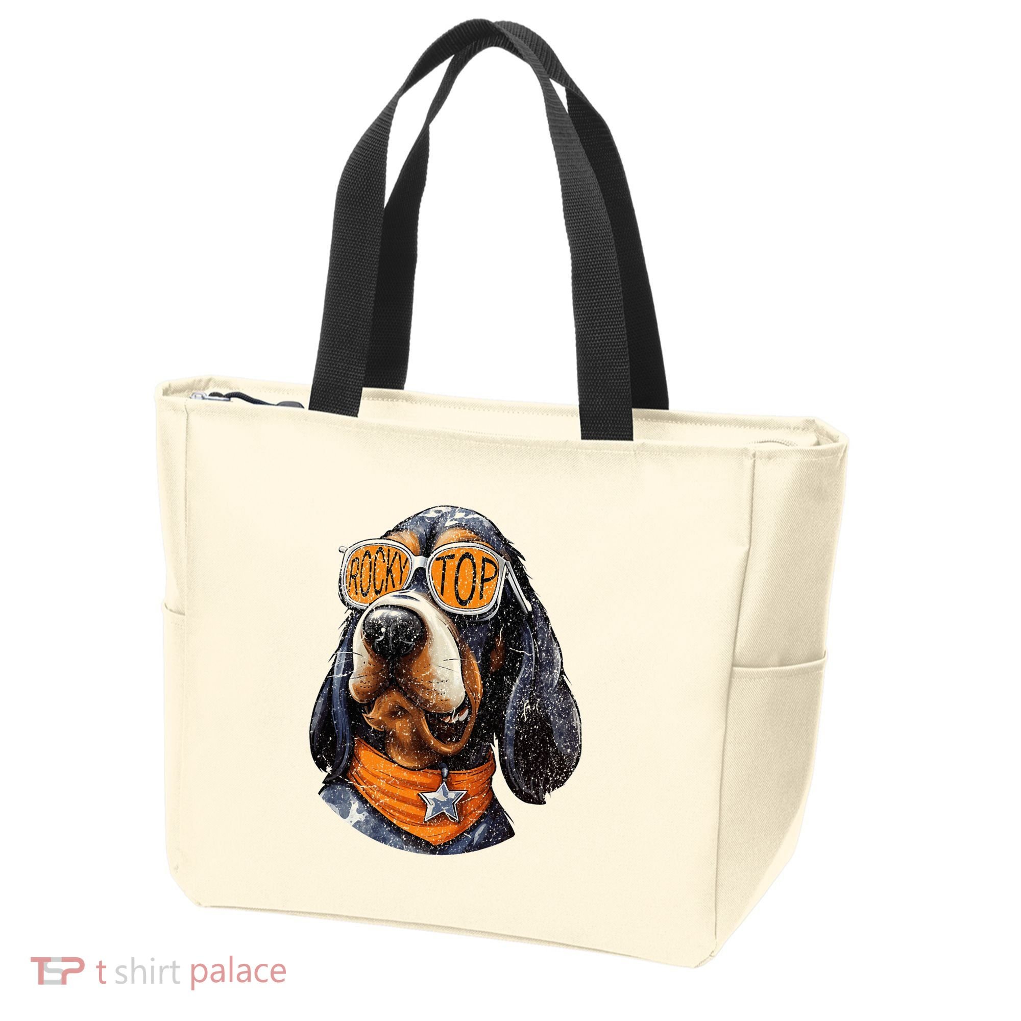 Tennessee Dog Sport Lovers Coonhound Fan Rocky Tote Bag