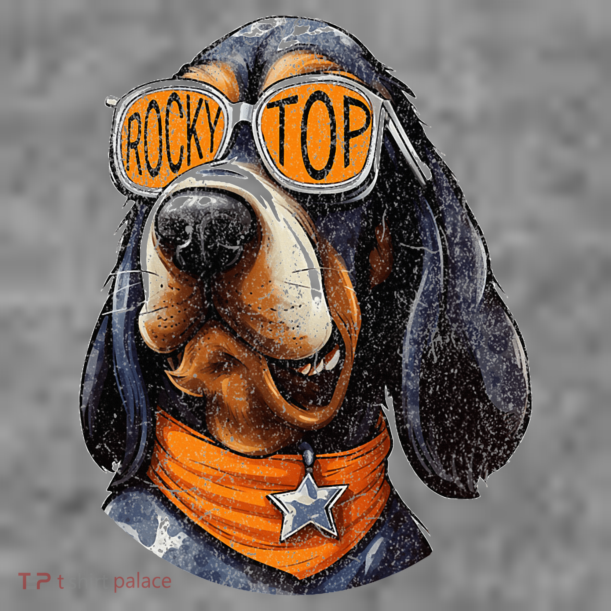 Tennessee Dog Sport Lovers Coonhound Fan Rocky Toddler Hoodie