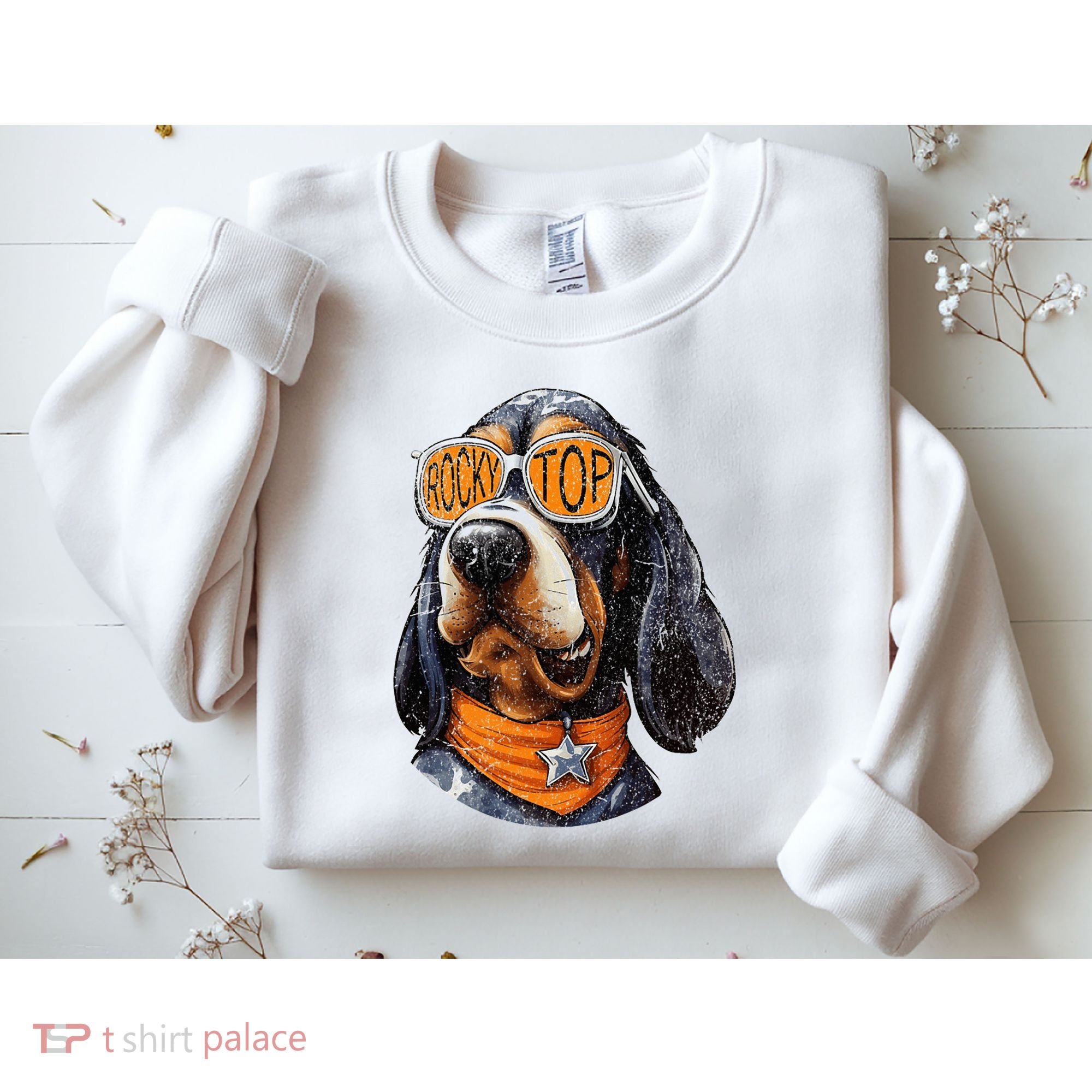 Tennessee Dog Sport Lovers Coonhound Fan Rocky Sweatshirt
