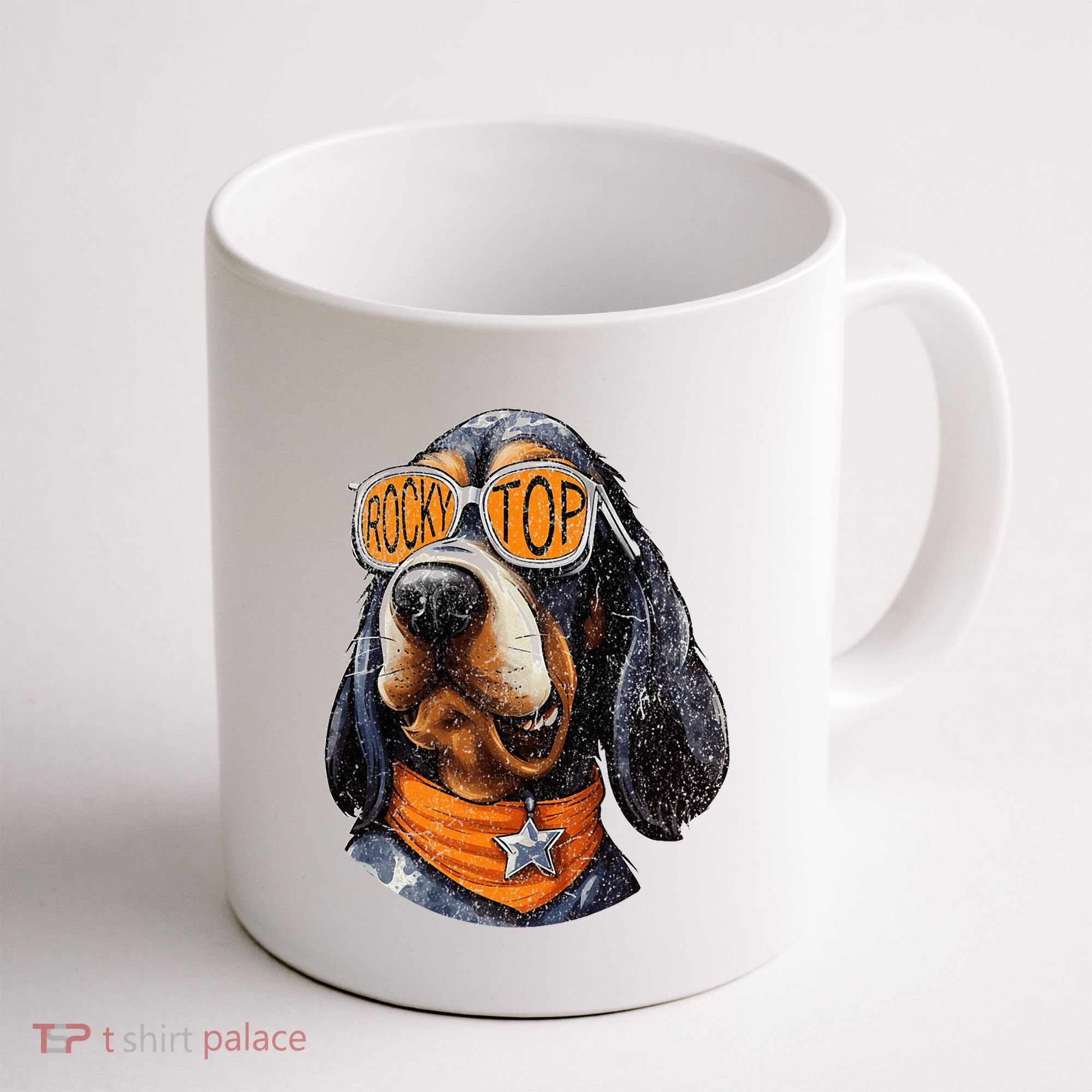Tennessee Dog Sport Lovers Coonhound Fan Rocky Coffee Mug