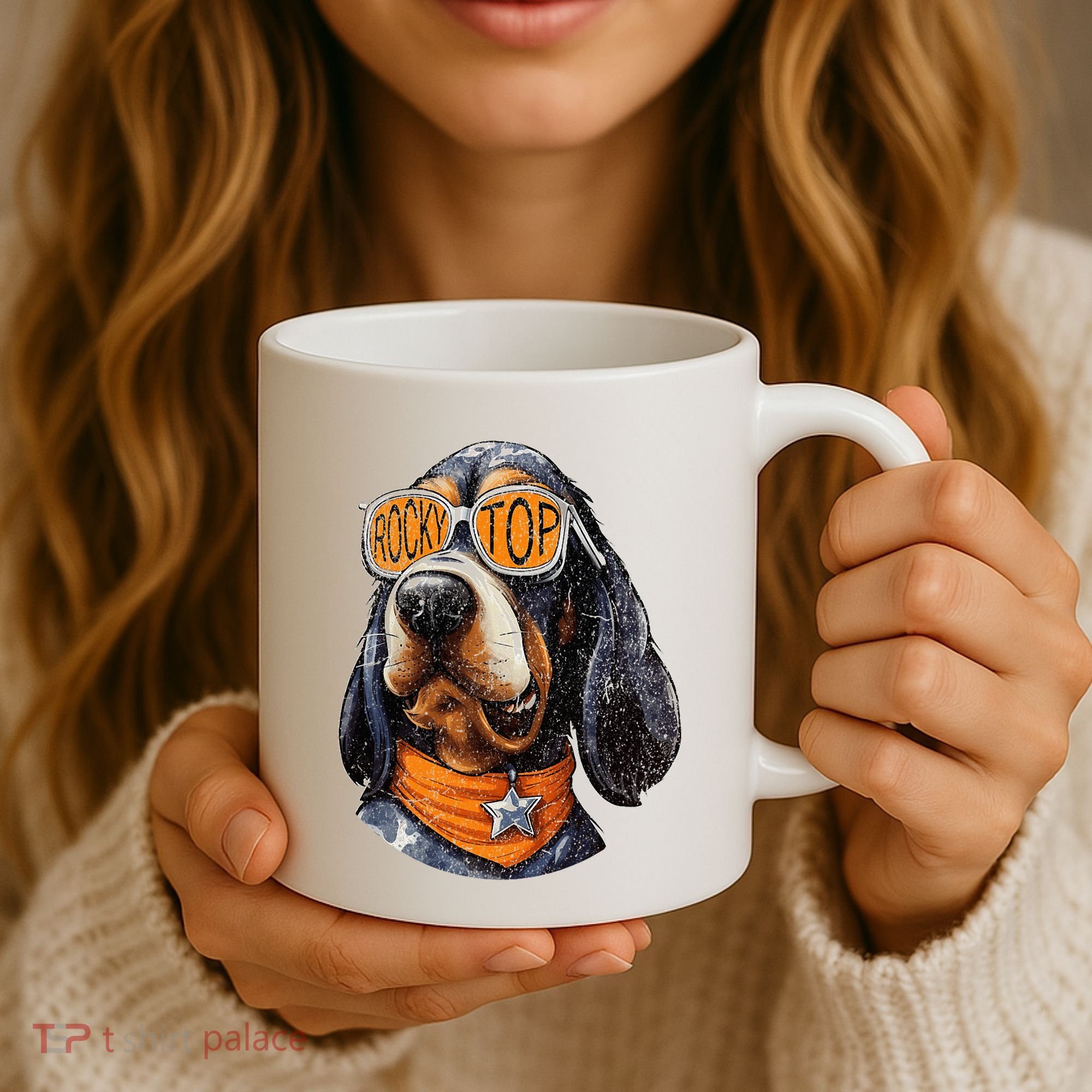 Tennessee Dog Sport Lovers Coonhound Fan Rocky Coffee Mug