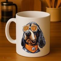 Tennessee Dog Sport Lovers Coonhound Fan Rocky Coffee Mug thumb 4