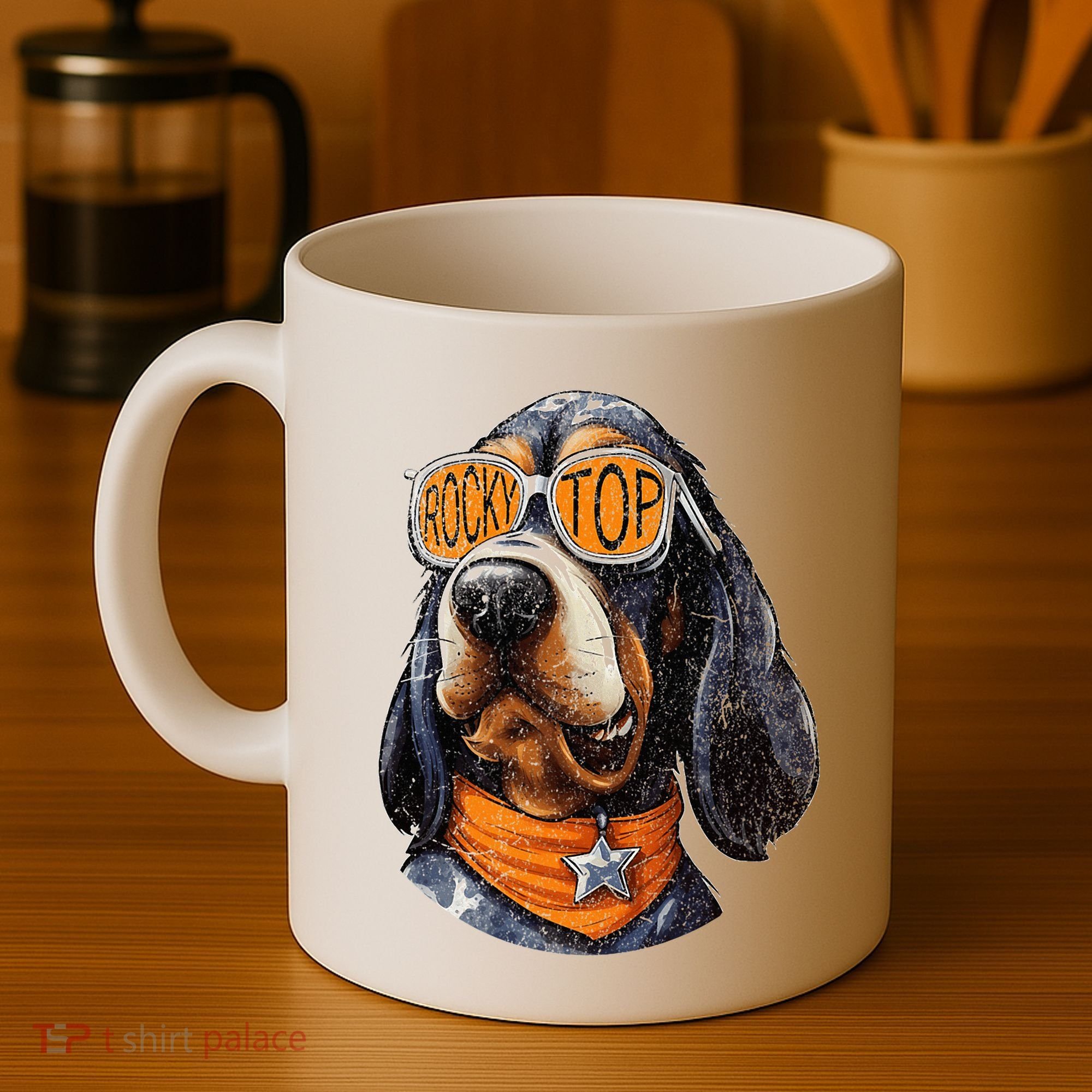 Tennessee Dog Sport Lovers Coonhound Fan Rocky Coffee Mug