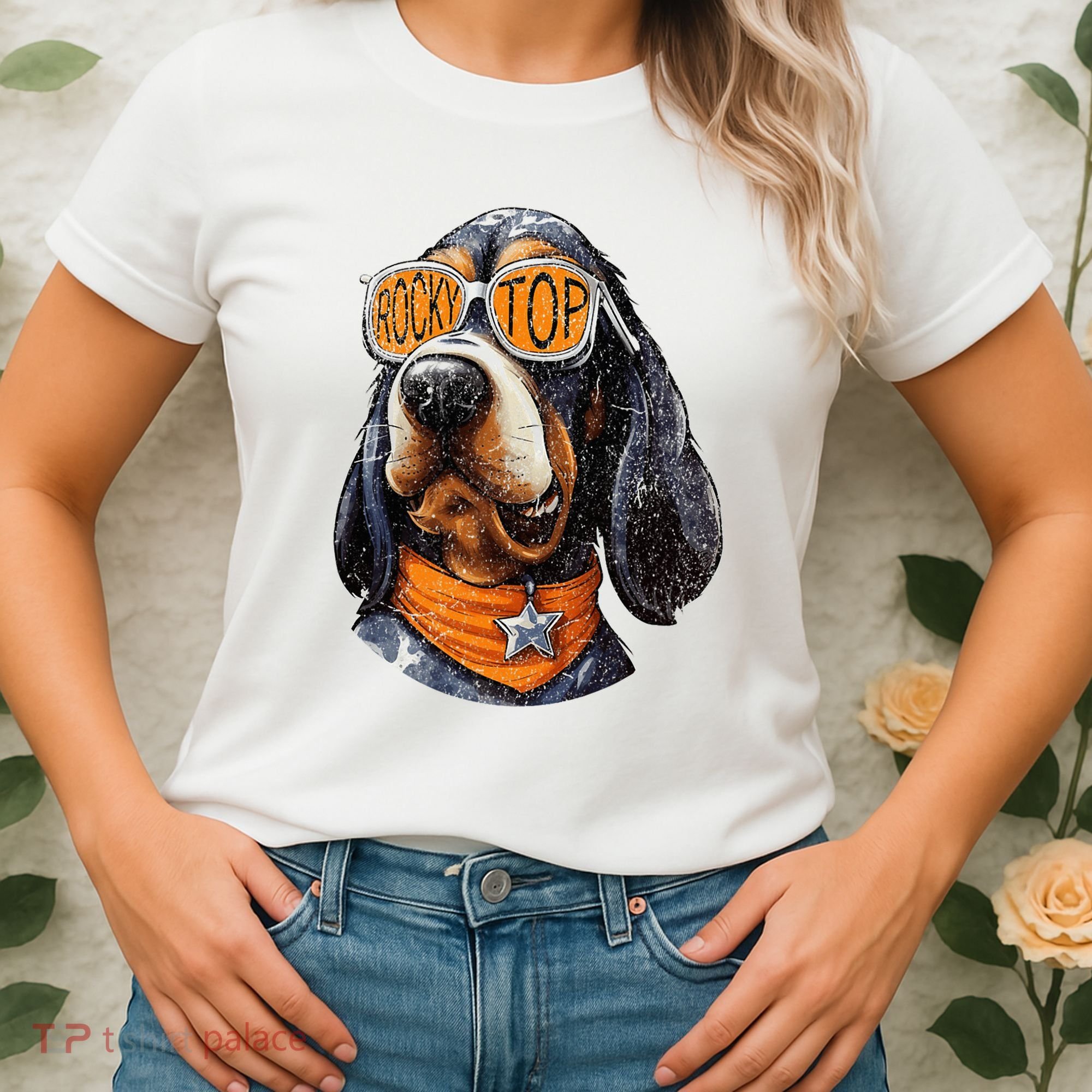 Tennessee Dog Sport Lovers Coonhound Fan Rocky Women's T-Shirt