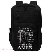 The Devil Saw Me With My Head Down And Thought HeD Won Impact Tech Backpack thumb 0