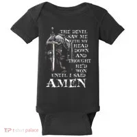 The Devil Saw Me With My Head Down And Thought HeD Won Baby Bodysuit thumb 0