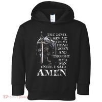 The Devil Saw Me With My Head Down And Thought HeD Won Toddler Hoodie thumb 0
