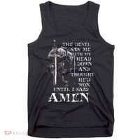 The Devil Saw Me With My Head Down And Thought HeD Won Tank Top thumb 0