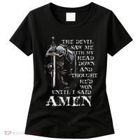 The Devil Saw Me With My Head Down And Thought HeD Won Women's T-Shirt thumb 0