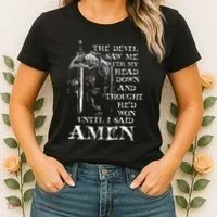 The Devil Saw Me With My Head Down And Thought HeD Won Women's T-Shirt thumb 2