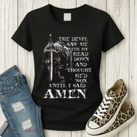 The Devil Saw Me With My Head Down And Thought HeD Won Women's T-Shirt thumb 3