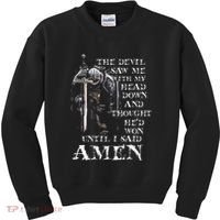 The Devil Saw Me With My Head Down And Thought HeD Won Kids Sweatshirt thumb 0
