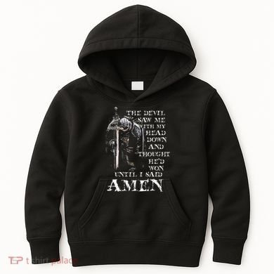 The Devil Saw Me With My Head Down And Thought HeD Won Kids Hoodie