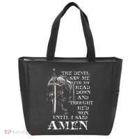 The Devil Saw Me With My Head Down And Thought HeD Won Tote Bag thumb 0