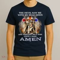 The Devil Saw Me With My Head Down Thought He Won T-Shirt thumb 3