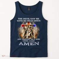 The Devil Saw Me With My Head Down Thought He Won Tank Top thumb 2