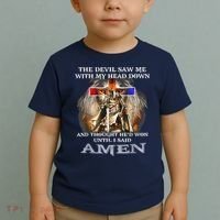 The Devil Saw Me With My Head Down Thought He Won Toddler T-Shirt thumb 2