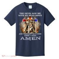 The Devil Saw Me With My Head Down Thought He Won Kids T-Shirt thumb 0