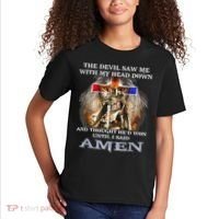 The Devil Saw Me With My Head Down Thought He Won Kids T-Shirt thumb 2