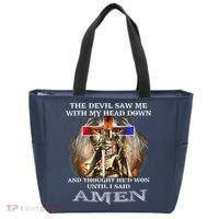 The Devil Saw Me With My Head Down Thought He Won Tote Bag thumb 0