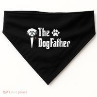 The Dogfather Shih Tzu Dog Dad Father's Day Gift USA-Made Doggie Bandana thumb 0
