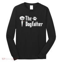 The Dogfather Shih Tzu Dog Dad Father's Day Gift Long Sleeve Shirt thumb 0