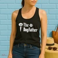 The Dogfather Shih Tzu Dog Dad Father's Day Gift Women's Tank Top thumb 2