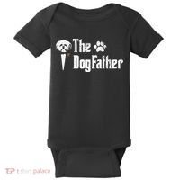 The Dogfather Shih Tzu Dog Dad Father's Day Gift Baby Bodysuit thumb 0
